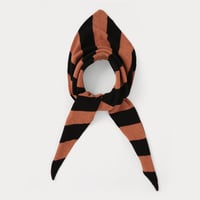 Jo Gordon / LARGE STRIPE TRIANGLE BLACK & IRON OXIDE