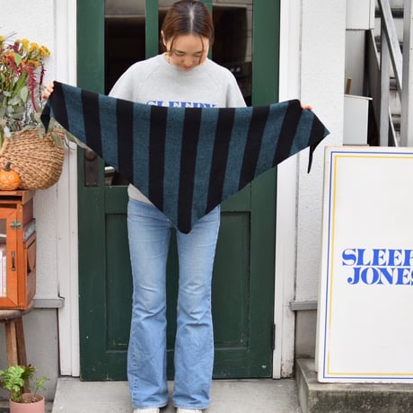 Jo Gordon / LARGE STRIPE TRIANGLE LUGANO & BLACK
