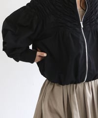 フリルシャーリングブルゾン