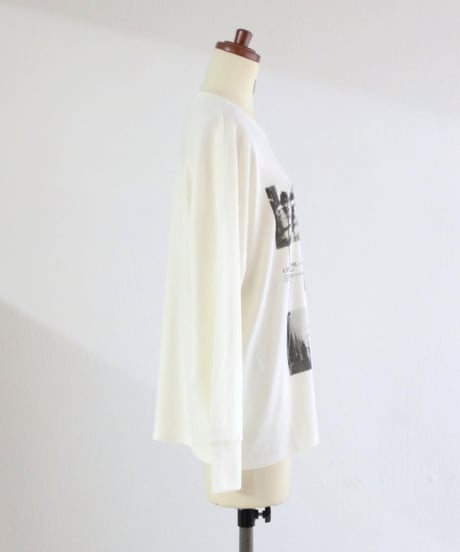 LOST PHOTOプリントロングTシャツ