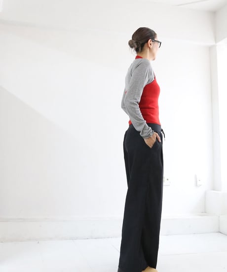 ウエストリブパンツ