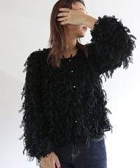 テープフリンジカーディガン
