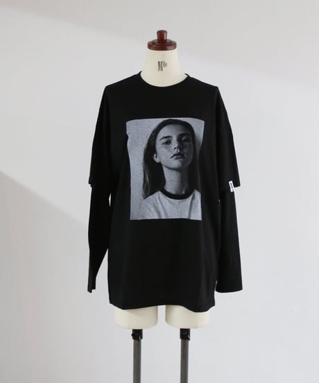 girlレイヤードロングTシャツ