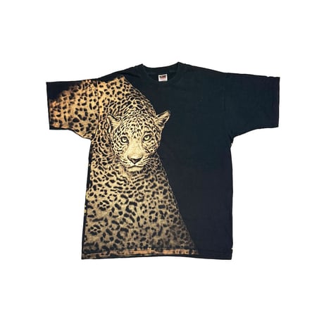 【USED】90's-00's Oversized Leopard Photo Print T-shirt