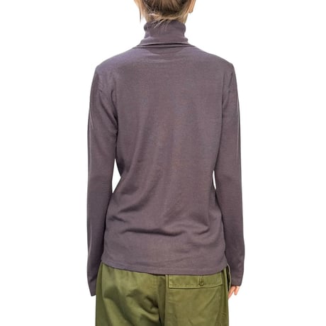 【USED】90's-00's GFF Gianfranco Ferré High Gauge Wool Turtleneck Knit Sweater Dusty Purple