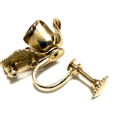 【BOOMBABA BOUTIQUE】(No.13) Rose Earrings Gold-filled