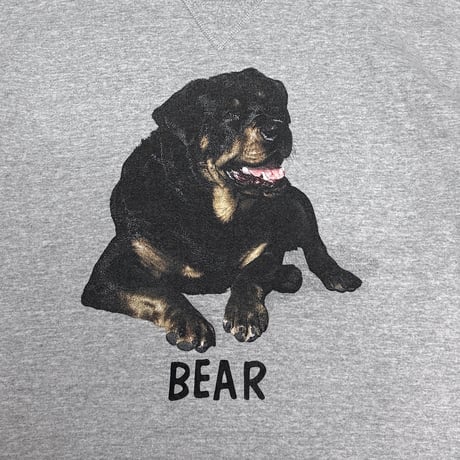 【USED】90's-00's Russell Athletic Rottweiler “BEAR” Cut-Off Sweatshirt