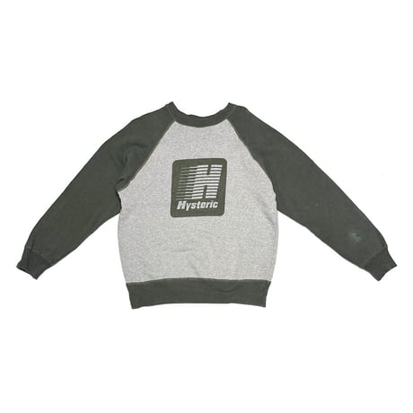 【USED】90's HYSTERIC GLAMOUR Motion Logo Raglan Sweatshirt