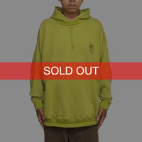【USED】90's NIKE "BEAVERTON OREGON" Attached Hood Sweat Hoodie Lime Green
