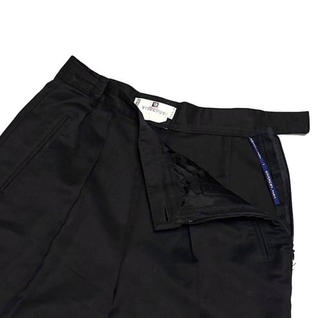 【USED】90's GIVENCHY PARIS Made in France Wool & Cashmere 2-Tuck Tapered Trousers