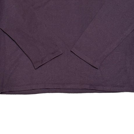 【USED】90's-00's GFF Gianfranco Ferré High Gauge Wool Turtleneck Knit Sweater Dusty Purple