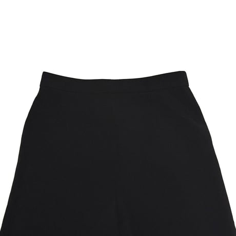 【USED】00's CHANEL UNIFORM Wide Flared Trousers Black