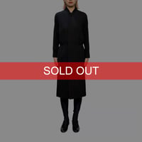 【USED】00's Y’s Yohji Yamamoto 2007ss Bomber × Skirt Docking Zip Coat Black