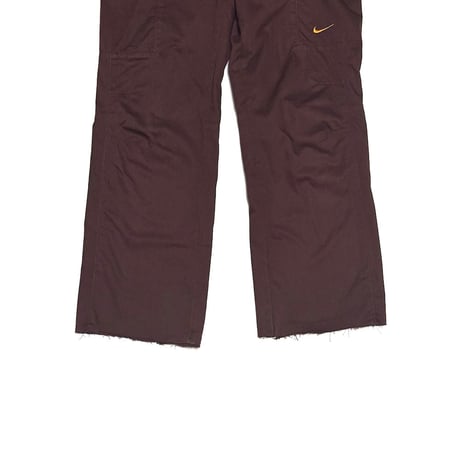 【USED】00's NIKE Herringbone Cotton Cargo Pants Bordeaux Brown