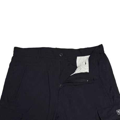 【USED】REVOLVER 2002SS Cropped Nylon Cargo Pants Black