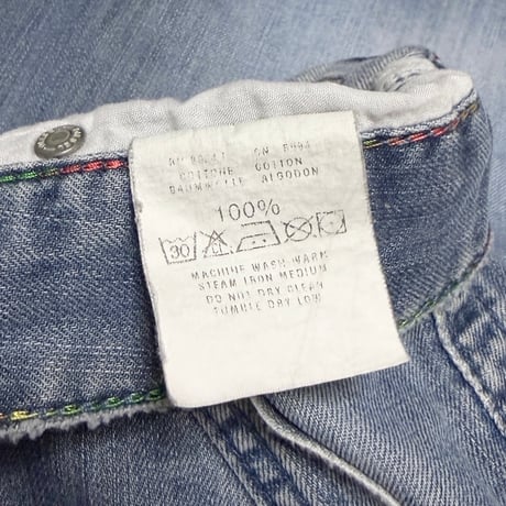 【USED】00's DIESEL Y2K Denim Cargo Shorts Made in Italy