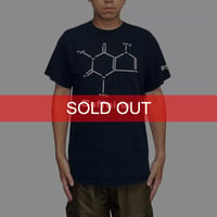 【USED】00's Caffeine Molecular Structure Print T-shirt