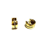 【BOOMBABA BOUTIQUE】(No.1) Wide Hoop Earrings Gold-filled