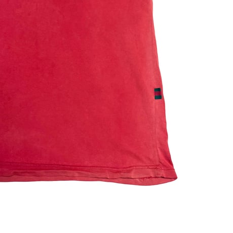 【USED】90's Bootleg Famous Italian Brand Logo T-shirt Fade Red