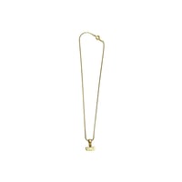 【BOOMBABA BOUTIQUE】(No.29) Stamp "Love" Pendant Necklace Gold-filled
