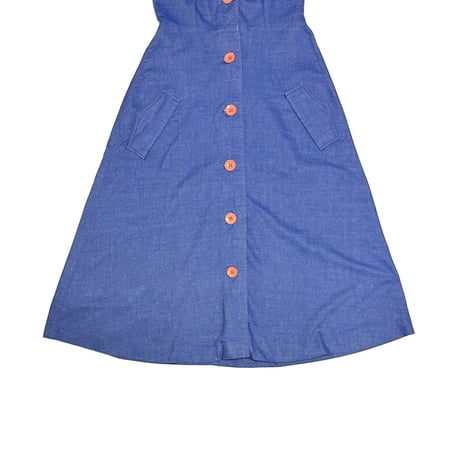 【USED】70's–80's Chambray Sailor Dress
