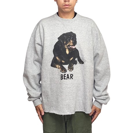 【USED】90's-00's Russell Athletic Rottweiler “BEAR” Cut-Off Sweatshirt
