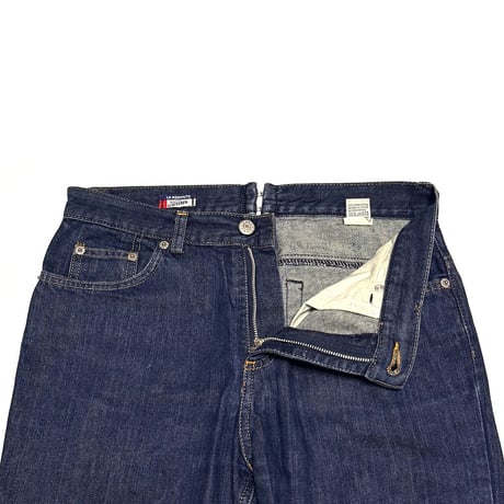 【USED】00's Jean Paul GAULTIER × LA REDOUTE Striped Selvedge Turn-Up Denim Pants