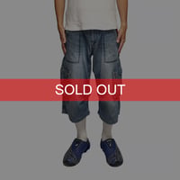 【USED】00's DIESEL Y2K Denim Cargo Shorts Made in Italy