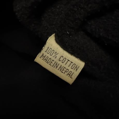 【USED】90's JASHU Psychedelic Hooded Pullover Jacket Mustard Made in Nepal
