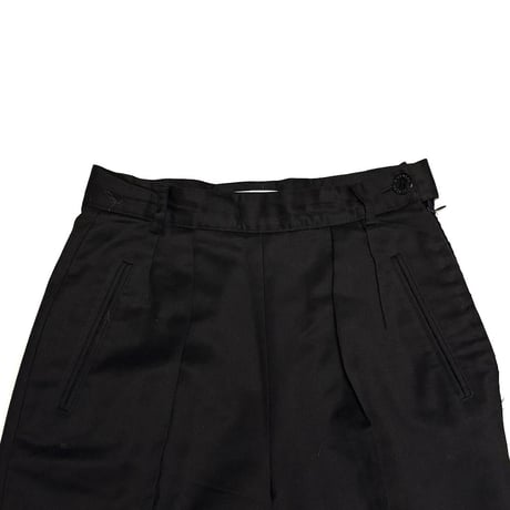 【USED】90's GIVENCHY PARIS Made in France Wool & Cashmere 2-Tuck Tapered Trousers