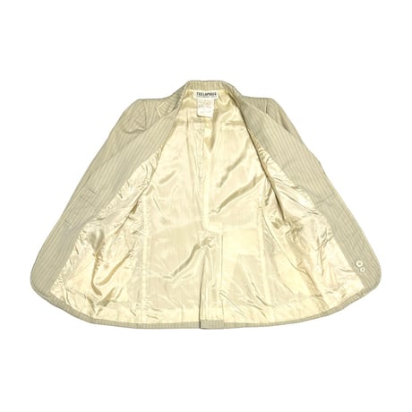 【USED】70's TED LAPIDUS Pinstripe Tailored Jacket Ivory