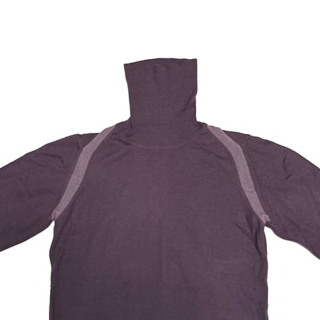 【USED】90's-00's GFF Gianfranco Ferré High Gauge Wool Turtleneck Knit Sweater Dusty Purple