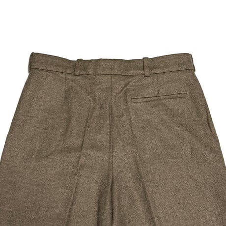 【USED】00's HERMÈS by Jean Paul Gaultier 2-Tuck Virgin Wool Wide Trousers