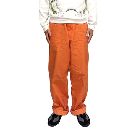 【USED】00's GAP KHAKIS Gimmick Zip Cotton Pants Orange