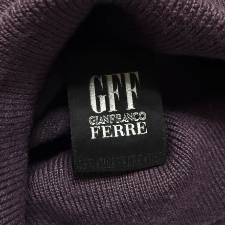 【USED】90's-00's GFF Gianfranco Ferré High Gauge Wool Turtleneck Knit Sweater Dusty Purple