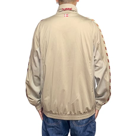【USED】00's hummel Denmark Football Track Jacket Beige