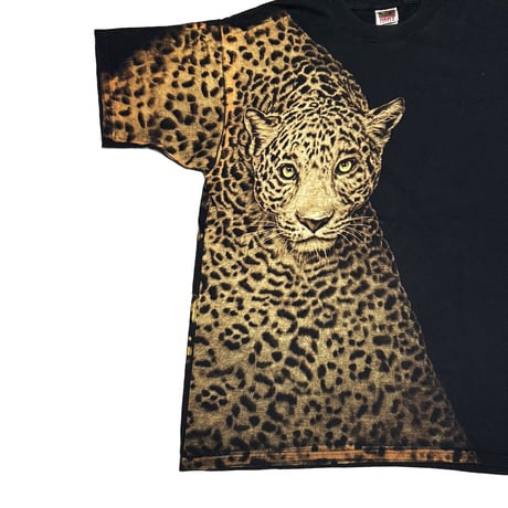 【USED】90's-00's Oversized Leopard Photo Print T-shirt