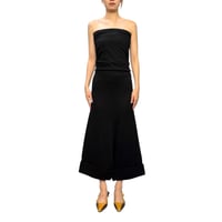【USED】JUNYA WATANABE COMME des GARÇONS AD2008 2-Way Strapless Wool Jumpsuit Black