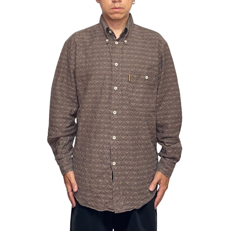 USED】90's ARMANI JEANS Jacquard Woven All-Over