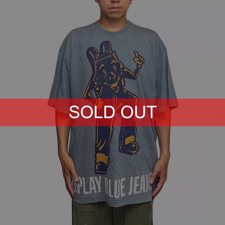 【USED】90's REPLAY “BLUE JEANS” Character  Graphic T-shirt