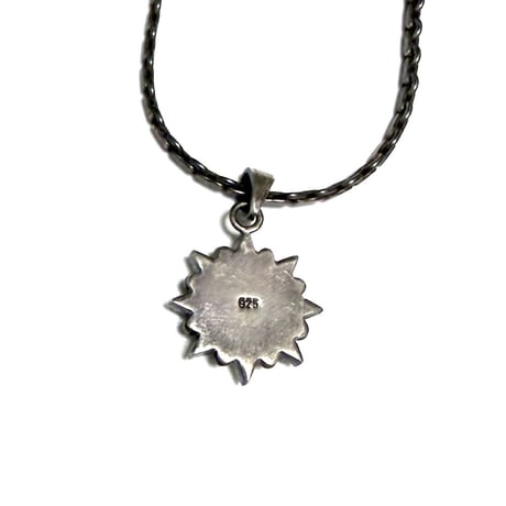 【USED】Vintage Silver 925 Native American–Style White Buffalo Cluster Pendant Necklace