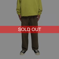【USED】90's-00's STUSSY Zip Pocket Check Easy Pants Olive Brown