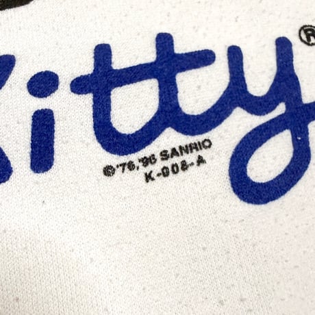 【USED】90's Sanrio Smiles Hello Kitty Three-Pose Graphic Oversized Sweatshirt