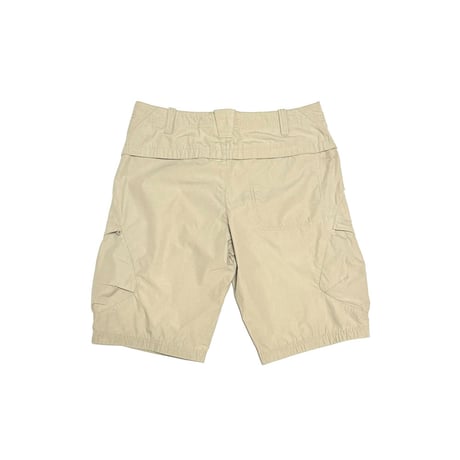 【USED】00's NIKE Technical Side Pocket Shorts Light Beige