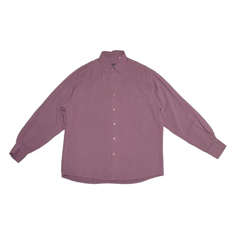 【USED】80's-90's KENZO HOMME Smoky Plum Rayon Shirt Made in France