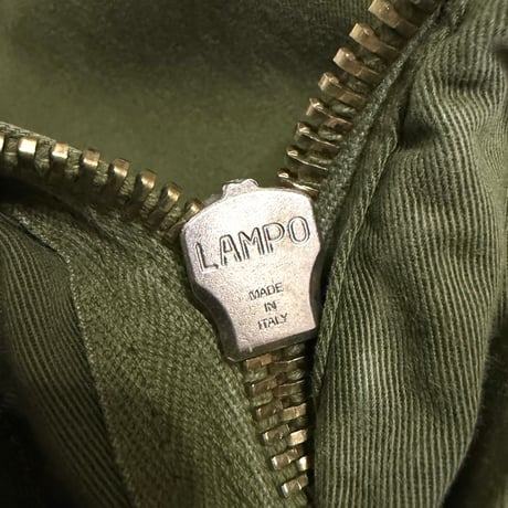 【USED】00's DOLCE & GABBANA Olive Green Wide-Leg Work Pants with Contrast Stitching