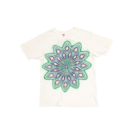 【USED】80's-90's Psychedelic Kaleidoscope Airbrush Print T-shirt