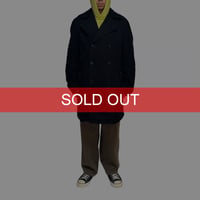 【USED】90's-00's DRIES VAN NOTEN Black Double-Breasted Half Coat