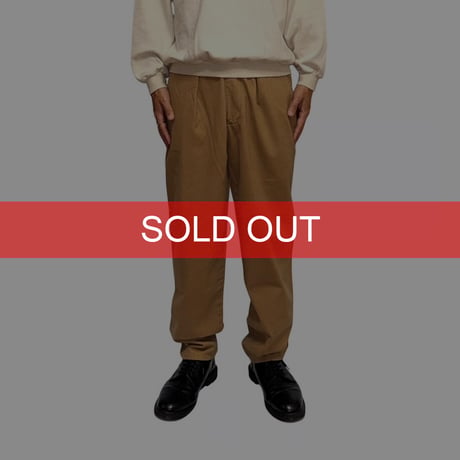 【USED】80's ARMANI JEANS Camel 2-Tuck Tapered Pants