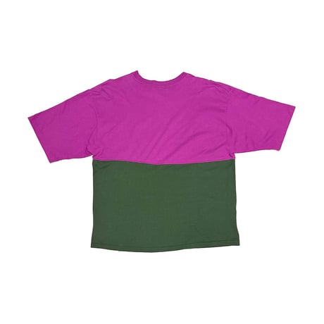 【USED】90's OLD GAP Two-Tone Docking T-shirt Made in USA